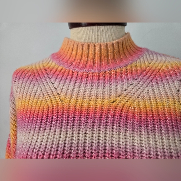 REBECCA MINKOFF BRinkley Mock Neck Multicolour Sweater. Size Small - Picture 3 of 13